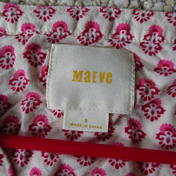 Anthropologie Maeve Laiken Henley In Motif Tunic Top size 8 - Picture 13 of 16